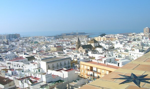 Vue panoramique de Cadix Espagne 